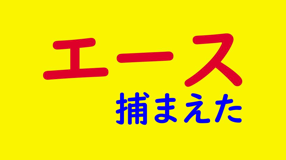 エースを捕まえた