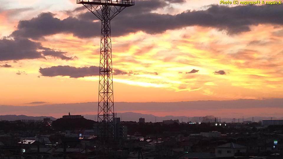 大阪府泉佐野市 の夕日