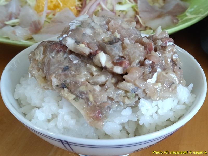 アジのナメロウ。昼食|泉佐野市「なが~ン」氏自宅。2024年04月12日撮影