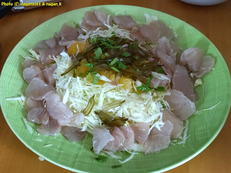 今回の釣り魚、最後のスズキのマリネ風。昼食|泉佐野市「なが~ン」氏自宅。2024年04月18日撮影