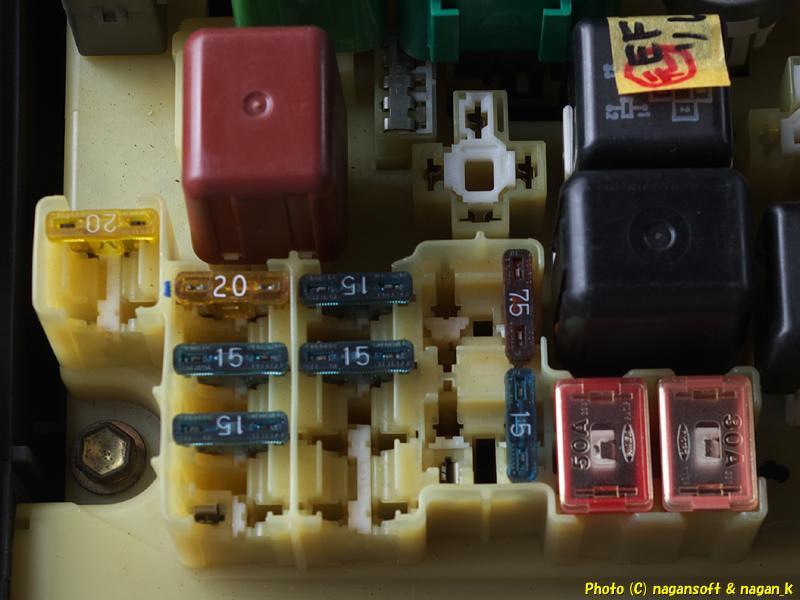 CrownWagon. Photo of the interior of the engine compartment fuse box.