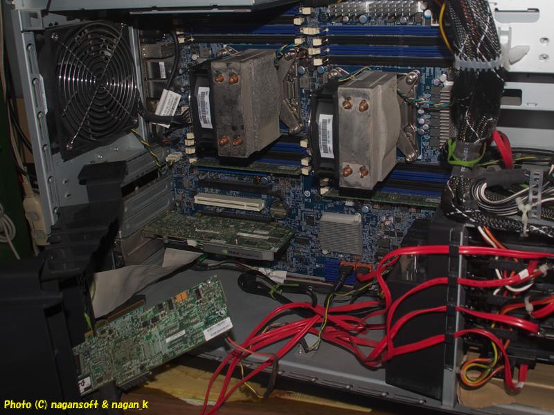 電池交換してポストしなくなったのでメモリーを１枚ずつにしてRAIDカードを外して起動を試みる、Lenovo ThinkStation D30、2026年01月16日撮影