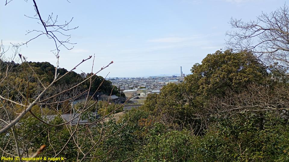 「望みビュー」から見える景色。大阪府・泉佐野丘陵緑地、2026年03月15日撮影