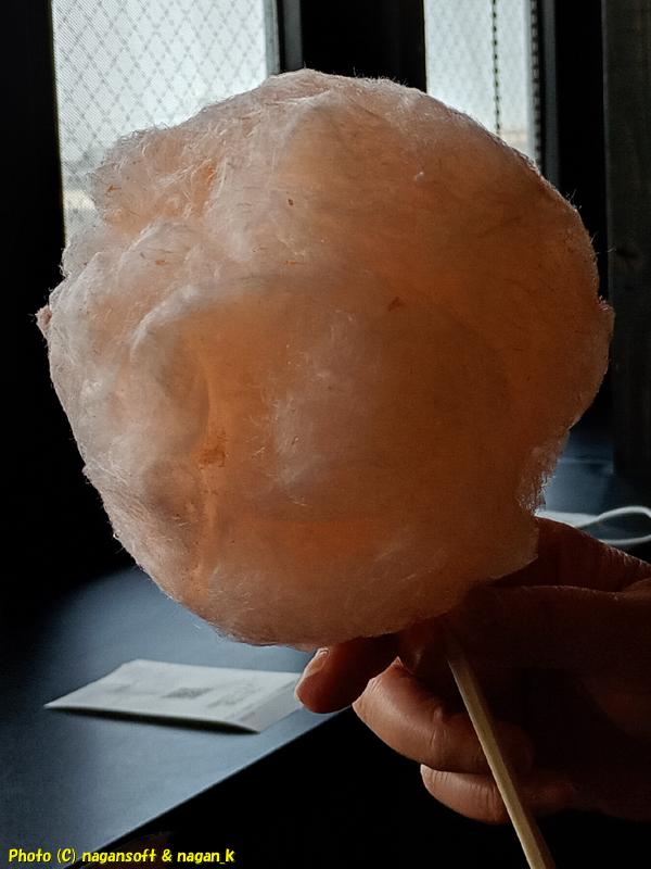 綿菓子を作った。大阪府泉佐野市、バイキング左近 末広店。2026年03月30日撮影