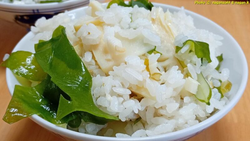 ワカメが肉厚、ワカメとタケノコご飯｜ワカメとタケノコの料理｜2026年04月22日撮影