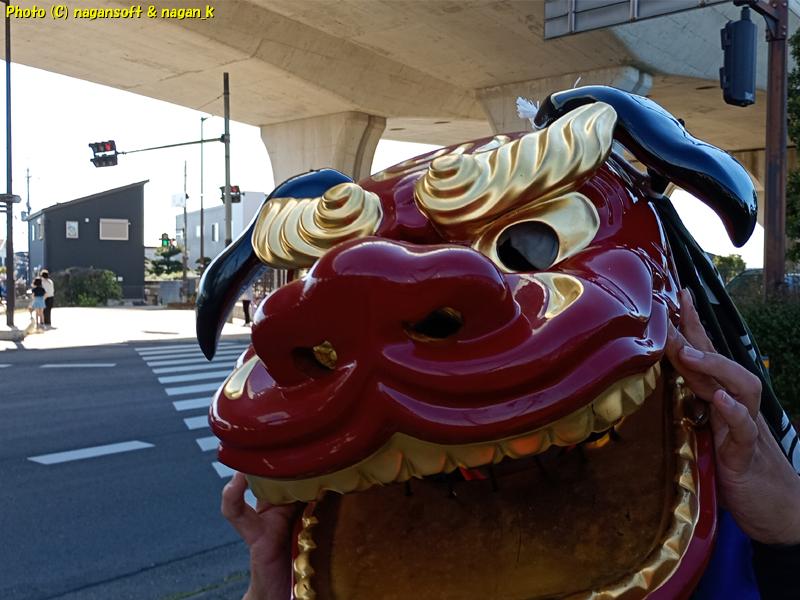 獅子舞が襲って来た、日根神社 まくら祭り｜大阪府泉佐野市上之郷。2026年05月05日撮影