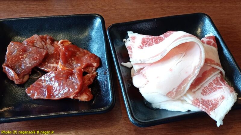 赤牛と薄切りカルビ｜大阪府泉佐野市 バイキング左近 末広店｜2026年05月20日撮影