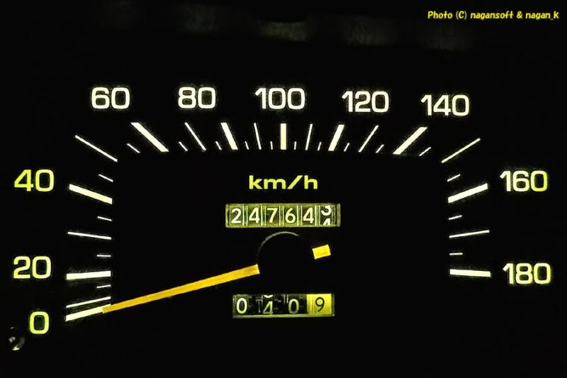 総走行距離メーター 247644Km｜点火プラグ交換｜クラウンワゴン“E-GS130G”｜2026年06月04日撮影