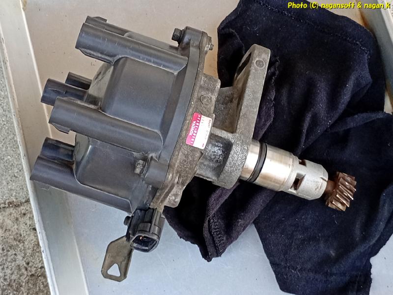 15年ほど前にヤフオク入手の中古デスビ、掃除を終えて再組立てした|クラウンワゴン“E-GS130G”|2026年06月10日撮影